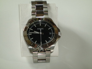 [ beautiful goods ][ battery replaced ] used FOSSIL Fossil AM4441 quartz wristwatch men's limited goods ahead of time!