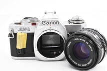 【ジャンク品】Canon キヤノン AV-1 35mmフィルムカメラ + Canon New FD 50mm F1.8 （t1770）_画像1