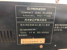 【動作未確認品】PIONEER PD-T06 コンパクトディスクプレーヤー パイオニア株式会社_画像6
