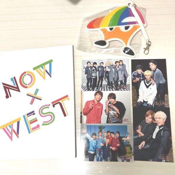 ジャニーズWEST なうえすと パンフレット+写真×5+パスケース