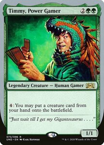 MTG ■緑/英語版■《Timmy, Power Gamer》Unsanctioned UND