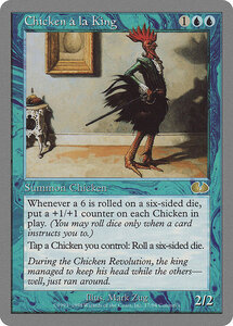 MTG ■青/英語版■ 《Chicken a la King》▲銀枠▲ Unglued UGL