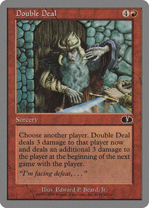 MTG ■赤/英語版■ 《Double Deal》▲銀枠▲ Unglued UGL