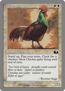 MTG ■白/英語版■ 《Mesa Chicken》▲銀枠▲ Unglued UGL