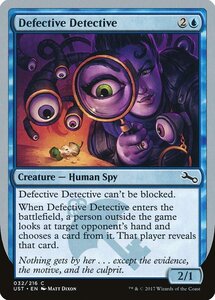 MTG ■青/英語版■ 《Defective Detective》★銀枠FOIL★ Unstable UST