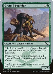 MTG ■緑/英語版■ 《Ground Pounder》★銀枠FOIL★ Unstable UST