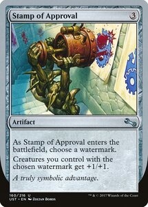 MTG ■無/英語版■ 《Stamp of Approval》▲銀枠▲ Unstable UST