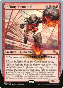 MTG ■赤/英語版■ 《Infinity Elemental》▲銀枠▲ Unstable UST