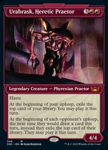 MTG ■赤/英語版■《異端の法務官、ウラブラスク/Urabrask, Heretic Praetor》▲ショーケース▲ ニューカペナの街角 SNC 　