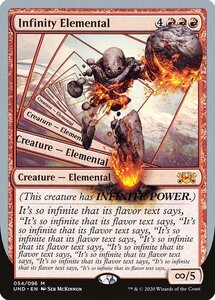 MTG ■赤/英語版■《Infinity Elemental》Unsanctioned UND