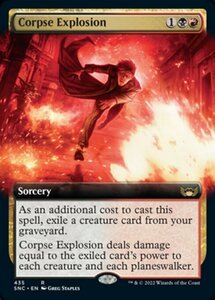 MTG ■金/英語版■《死体の爆発/Corpse Explosion》★拡張アートFOIL★ ニューカペナの街角 SNC 　