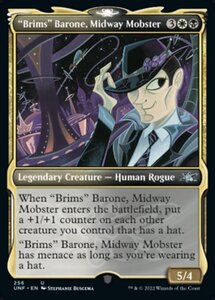 MTG ■金/英語版■ 《Brims Barone, Midway Mobster》★ショーケースFOIL★ Unfinity UNF