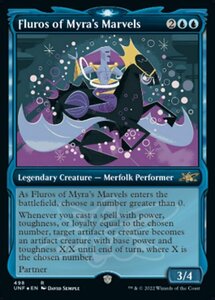 MTG ■青/英語版■ 《Fluros of Myra's Marvels》★ギャラクシーFOIL★ Unfinity UNF