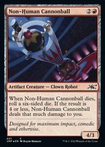 MTG ■赤/英語版■ 《Non-Human Cannonball》★ギャラクシーFOIL★ Unfinity UNF