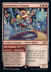 MTG ■赤/英語版■ 《Omniclown Colossus》★ギャラクシーFOIL★ Unfinity UNF