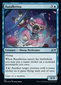 MTG ■青/英語版■ 《Baaallerina》★ギャラクシーFOIL★ Unfinity UNF