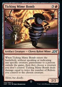 MTG ■赤/英語版■ 《Ticking Mime Bomb》★FOIL★ Unfinity UNF