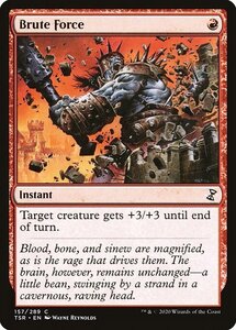 MTG ■赤/英語版■ 《粗暴な力/Brute Force》★FOIL★ 時のらせんリマスタ－ TSR