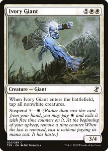 MTG ■白/英語版■ 《象牙の巨人/Ivory Giant》★FOIL★ 時のらせんリマスタ－ TSR