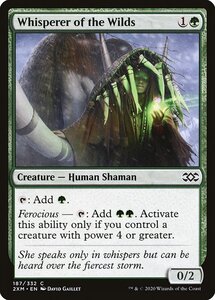 MTG ■緑/英語版■ 《荒野の囁く者/Whisperer of the Wilds》★FOIL★ ダブルマスターズ 2XM