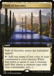 MTG ■土地/英語版■ 《祖先の道/Path of Ancestry》▲拡張アート▲統率者レジェンズ　CMR