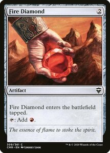 MTG ■無/英語版■ 《緋色のダイアモンド/Fire Diamond》★FOIL★ 統率者レジェンズ　CMR