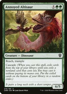 MTG ■緑/英語版■ 《苛立つアルティサウルス/Annoyed Altisaur》★FOIL★ 統率者レジェンズ　CMR