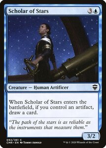 MTG ■青/英語版■ 《星学者/Scholar of Stars》★FOIL★ 統率者レジェンズ　CMR