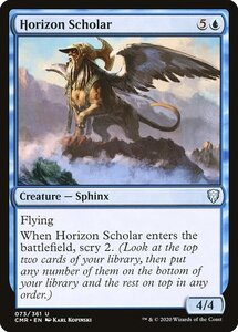 MTG ■青/英語版■ 《地平の識者/Horizon Scholar》★FOIL★ 統率者レジェンズ　CMR