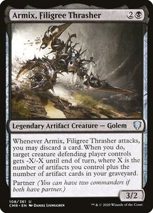 MTG ■黒/英語版■ 《金線の打破者、アーミクス/Armix, Filigree Thrasher》★FOIL★ 統率者レジェンズ　CMR