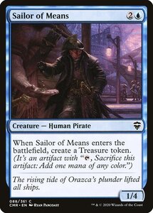 MTG ■青/英語版■ 《財力ある船乗り/Sailor of Means》★FOIL★ 統率者レジェンズ　CMR