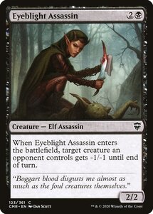 MTG ■黒/英語版■ 《眼腐りの暗殺者/Eyeblight Assassin》★FOIL★ 統率者レジェンズ　CMR