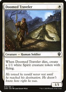 MTG ■白/英語版■ 《宿命の旅人/Doomed Traveler》★FOIL★ 統率者レジェンズ　CMR