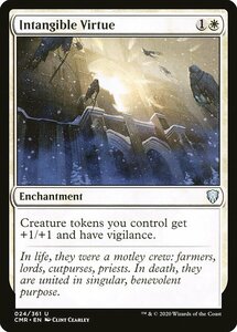 MTG ■白/英語版■ 《無形の美徳/Intangible Virtue》★FOIL★ 統率者レジェンズ　CMR