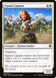 MTG ■白/英語版■ 《兵団の隊長/Squad Captain》★FOIL★ 統率者レジェンズ　CMR