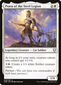 MTG ■白/英語版■ 《鋼軍団のプラヴァ/Prava of the Steel Legion》★FOIL★ 統率者レジェンズ　CMR