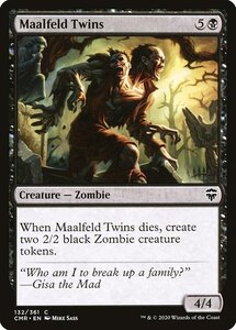 MTG ■黒/英語版■ 《マルフェルドの双子/Maalfeld Twins》★FOIL★ 統率者レジェンズ　CMR