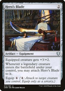 MTG ■無/英語版■ 《英雄の刃/Hero's Blade》★FOIL★ 統率者レジェンズ　CMR