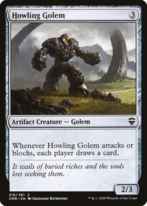 MTG ■無/英語版■ 《吠えたけるゴーレム/Howling Golem》統率者レジェンズ　CMR