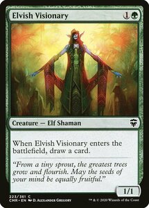 MTG ■緑/英語版■ 《エルフの幻想家/Elvish Visionary》統率者レジェンズ　CMR