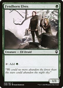 MTG ■緑/英語版■ 《フィンドホーンのエルフ/Fyndhorn Elves》統率者レジェンズ　CMR