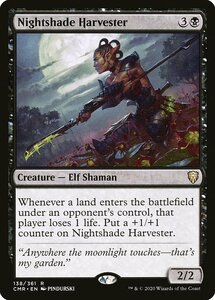 MTG ■黒/英語版■ 《ベラドンナの収穫者/Nightshade Harvester》統率者レジェンズ　CMR