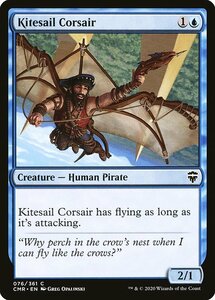MTG ■青/英語版■ 《帆凧の海賊/Kitesail Corsair》統率者レジェンズ　CMR