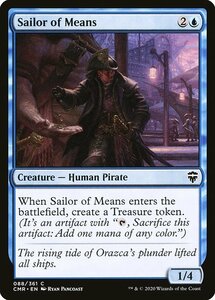 MTG ■青/英語版■ 《財力ある船乗り/Sailor of Means》統率者レジェンズ　CMR