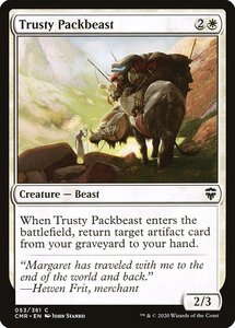 MTG ■白/英語版■ 《信頼できる荷役獣/Trusty Packbeast》統率者レジェンズ　CMR