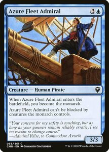 MTG ■青/英語版■ 《蒼穹艦隊の提督/Azure Fleet Admiral》統率者レジェンズ　CMR