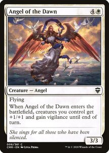 MTG ■白/英語版■ 《暁の天使/Angel of the Dawn》統率者レジェンズ　CMR