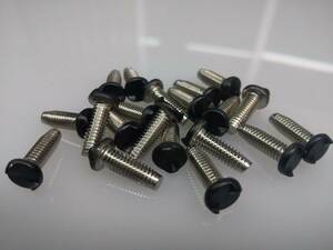  free shipping (-) head One Way screw One Way screw black color M4×12mm 20ps.