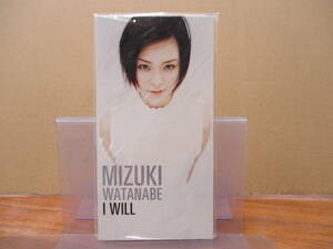 S-3196【8cm シングルCD】未開封 / 渡辺みづき I WILL / 雨 / MIZUKI WATANABE / MVDH-9018