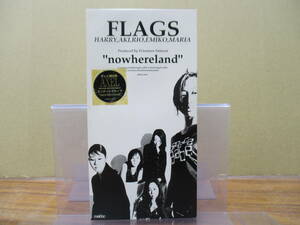 S-3347【8cm シングルCD】FLAGS (HARRY, AKI, RIO, EMIKO, MARIA) nowhereland テレビ朝日系「AXEL」/ free / 桜井鉄太郎 MEDP-11027